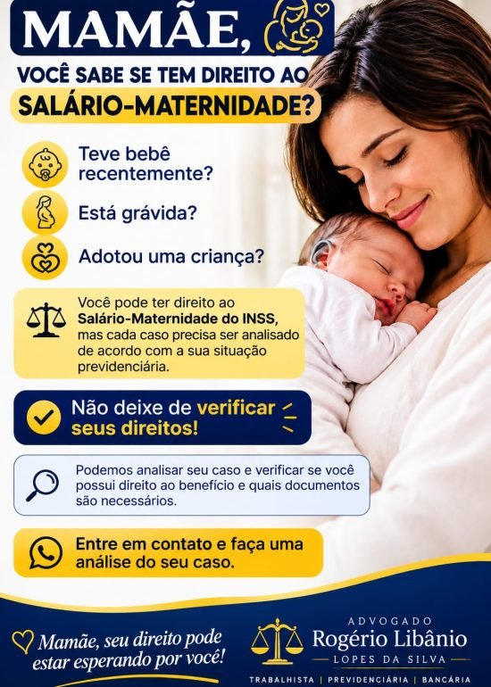 salario maternidade Advogado Rogerio Libanio